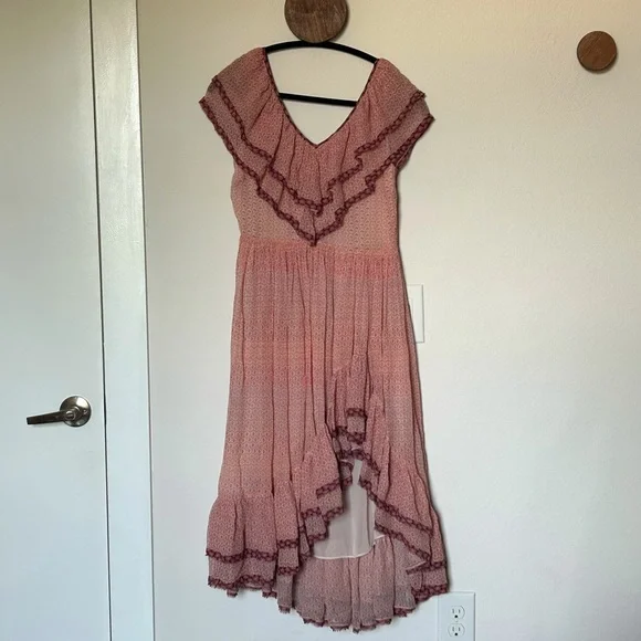 LoveShackFancy Elena Ruffled Silk Dress - Picture 4 of 8